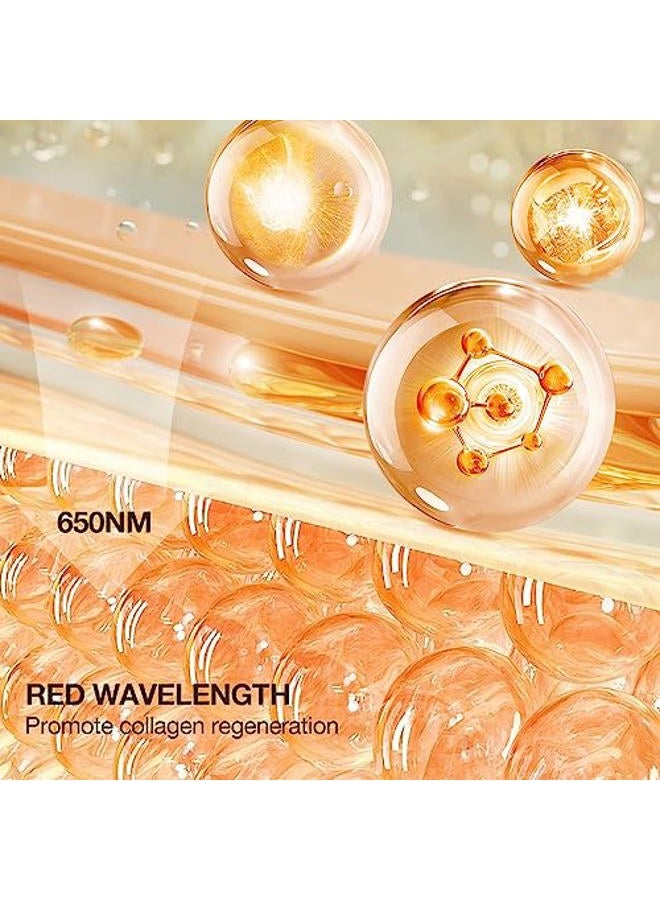 NEWKEY Red Light Therapy Mask for Face Wrinkles, 7 LED Light Therapy Facial Skin Care Mask,At-Home Photon Skin Care Beauty Mask for Anti-Ageing - Image 3